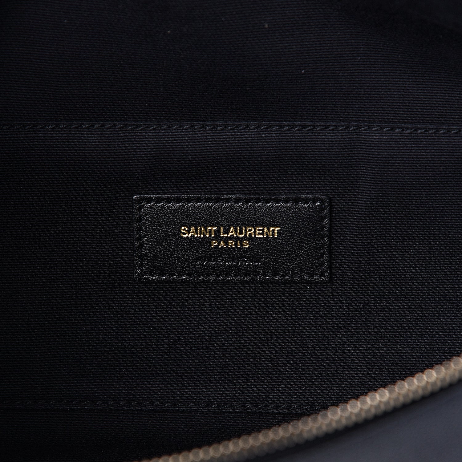 Saint Laurent Grain De Poudre Monogram Belt Bag Black 6 of 9