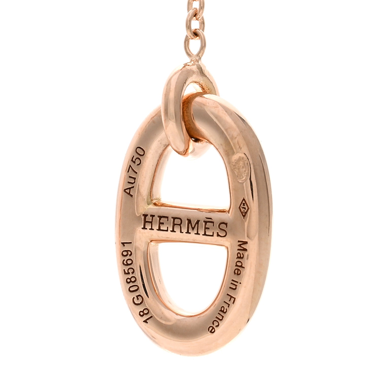 Hermes 18K Rose Gold PM Farandole Drop Earrings 4 of 5