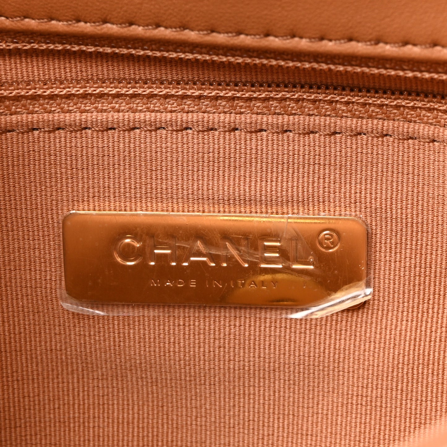 Lambskin Quilted Medium Chanel 19 Flap Brown