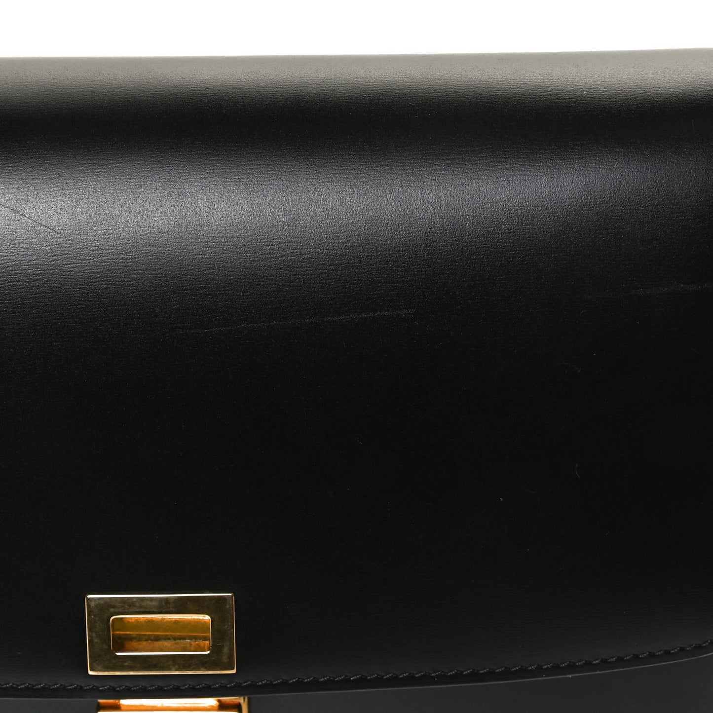 Box Calfskin Medium Classic Box Flap Bag Black
