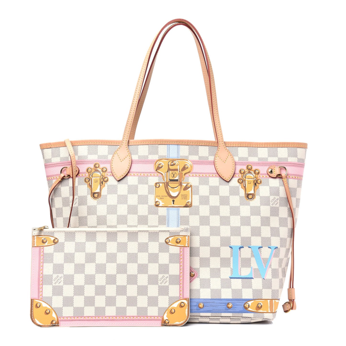 Damier Azur Summer Trunks Neo Neverfull MM