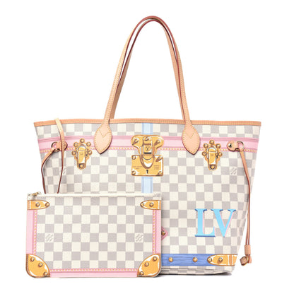 Louis Vuitton Damier Azur Summer Trunks Neo Neverfull MM 1 of 18