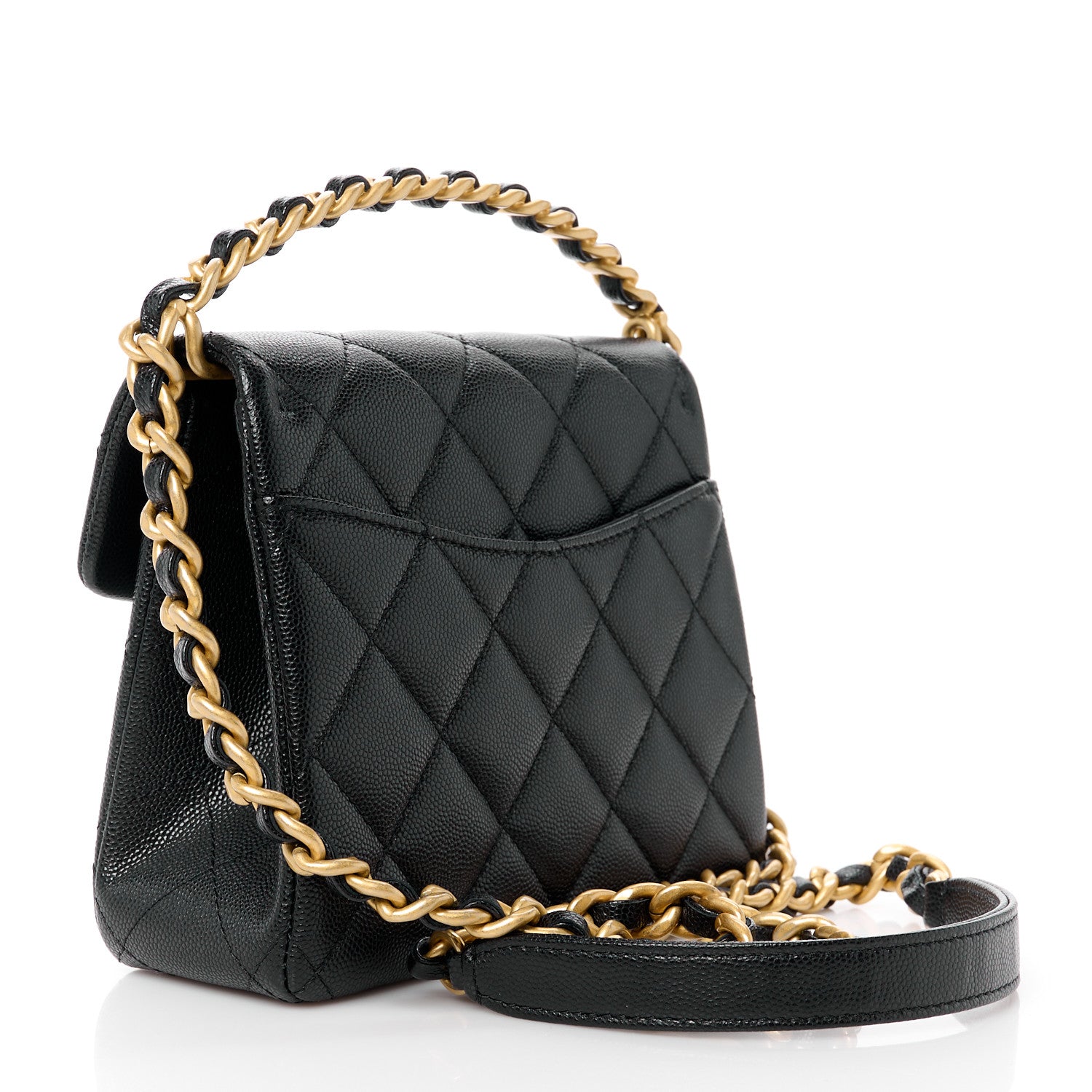 Chanel Caviar Quilted 31 Rue Cambon Mini Top Handle Flap Black 4 of 13