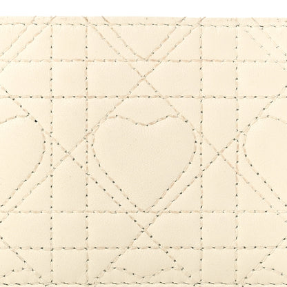 Christian Dior Lambskin Cannage DiorAmour Lady Dior Card Holder White 7 of 7