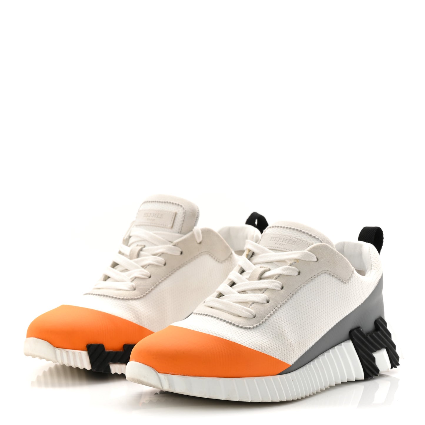Graphic Mesh Suede Goatskin Womens Bouncing Sneakers 37 Orange Multicolor