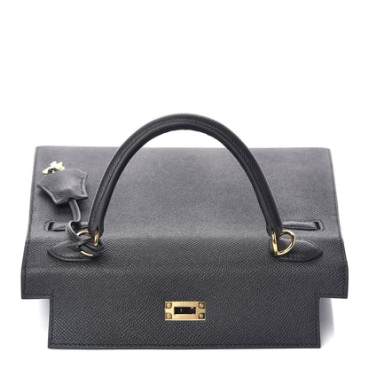 Hermes Epsom Kelly Sellier 25 Black 16 of 35