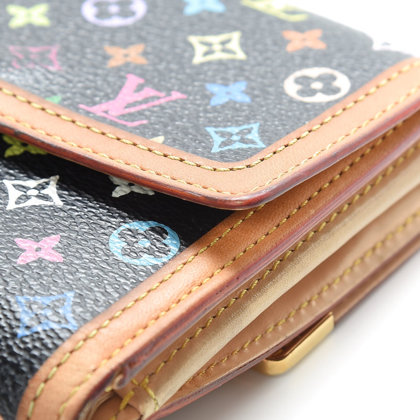 Monogram Multicolor Porte-Monnaie Billets Wallet Black