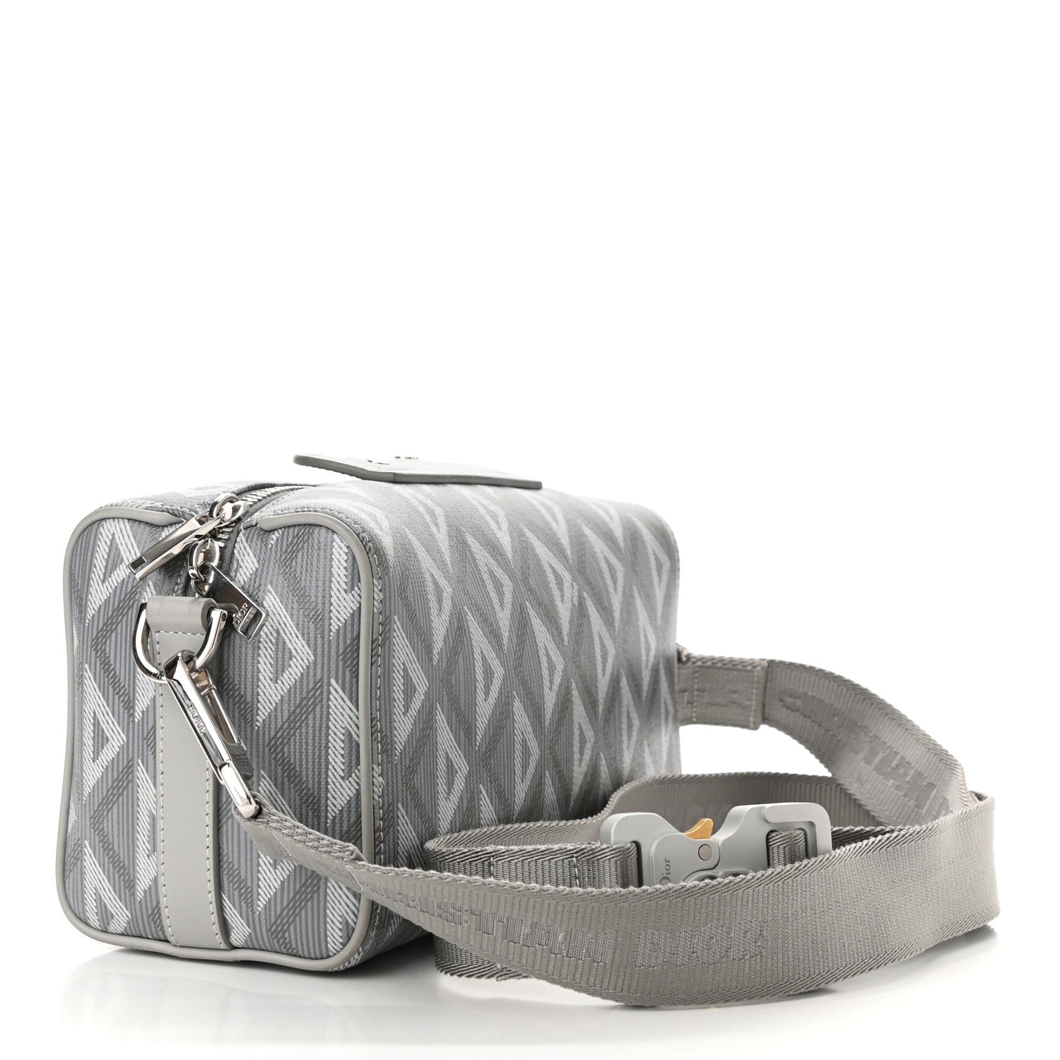 Christian Dior Coated Canvas CD Diamond Lingot 22 Bag Gray 3 of 10
