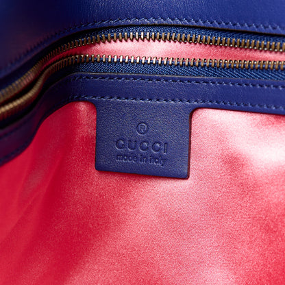 Gucci Velvet Matelasse Medium GG Marmont Shoulder Bag Cobalt Blue 6 of 11