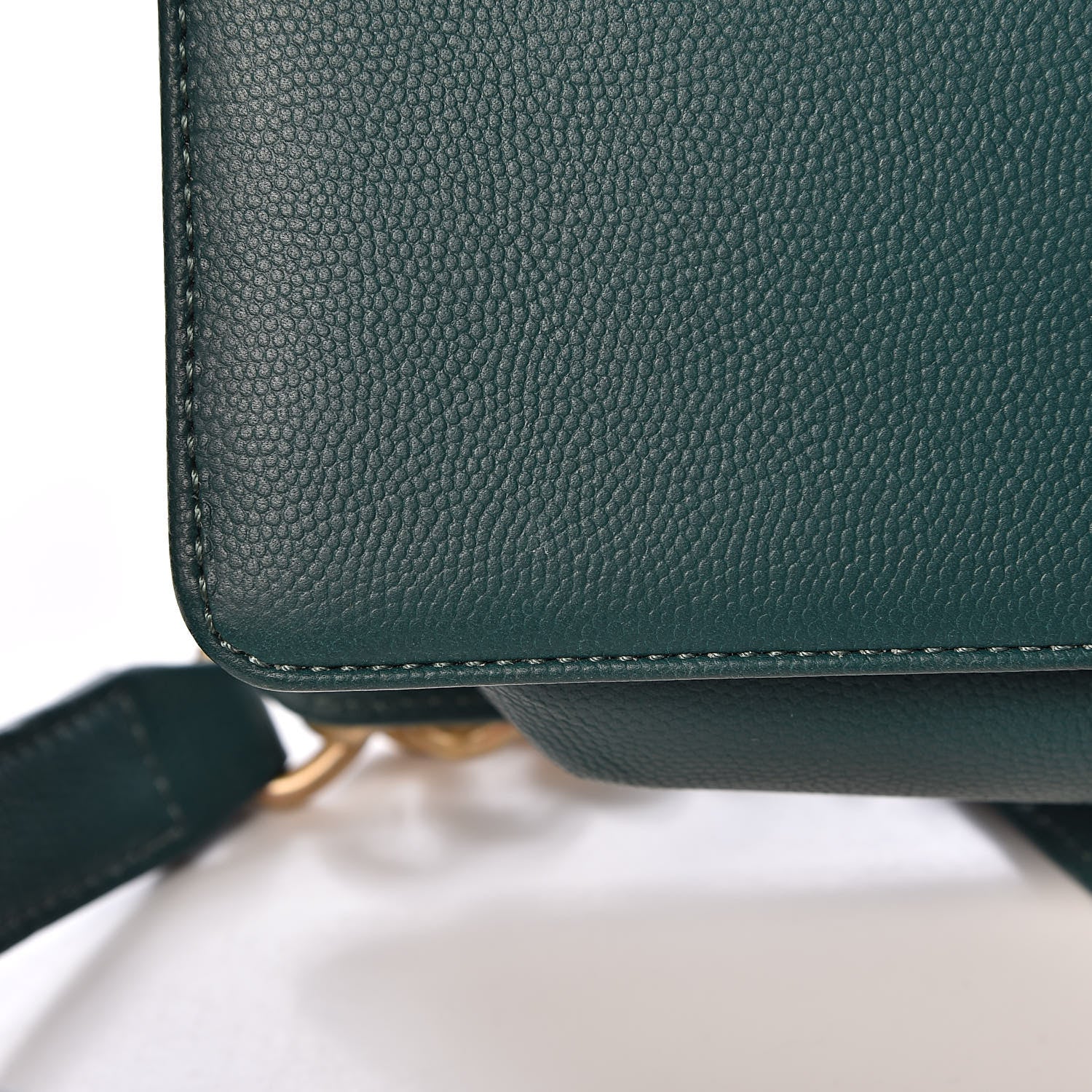 Chanel Caviar Quilted Medium Boy Flap Green 11 of 15