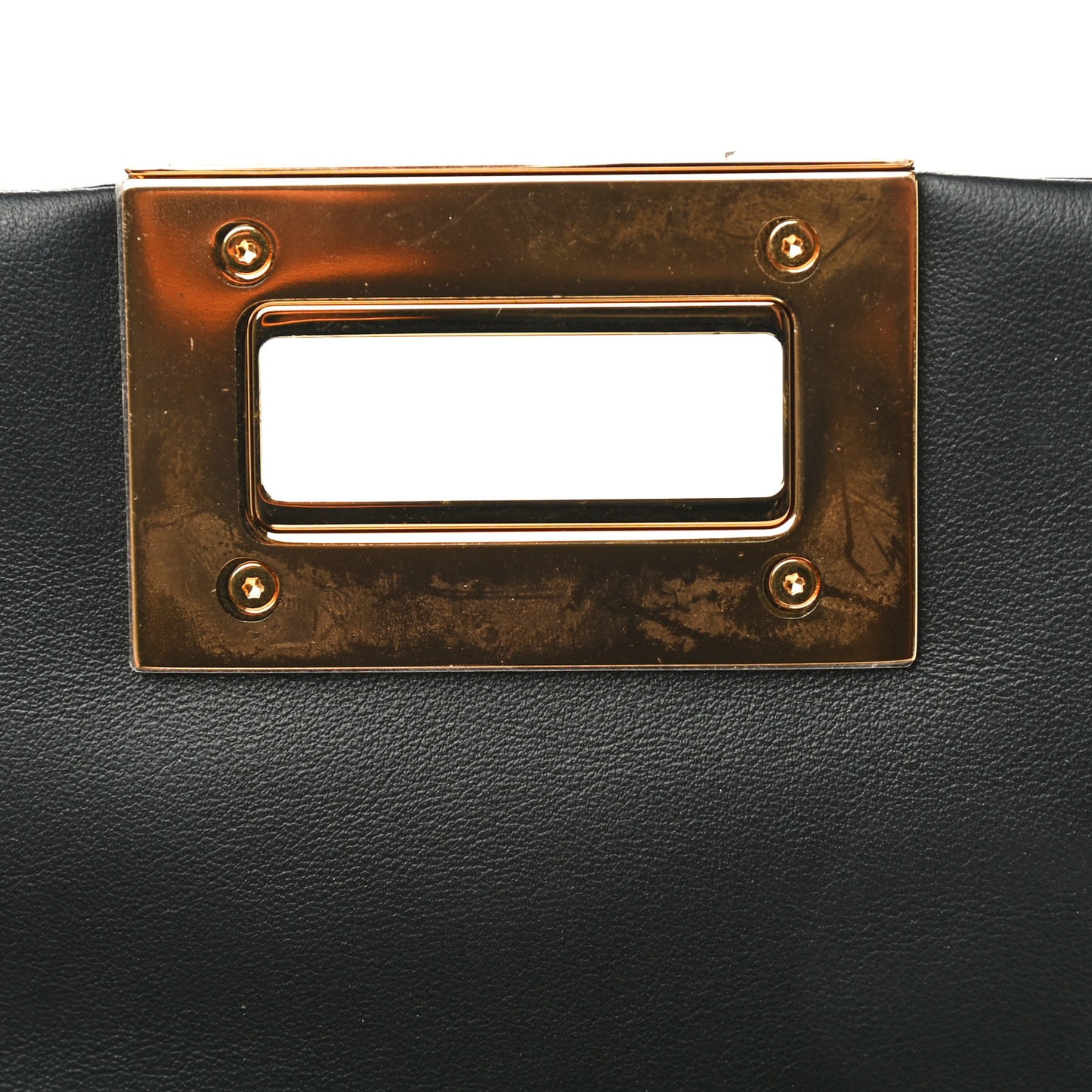 Calfskin Natalia Chain Bag Black