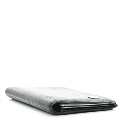 Chanel Lambskin Vertical Quilted Mademoiselle Yen Wallet Black 4 of 8