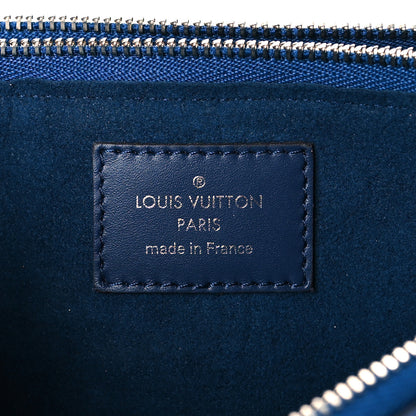 Louis Vuitton Monogram Giant Escale Double Zip Pochette Blue 7 of 11