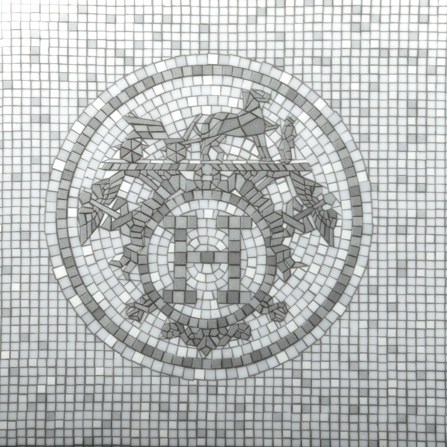 Porcelain Mosaique Au 24 Platine Change Tray