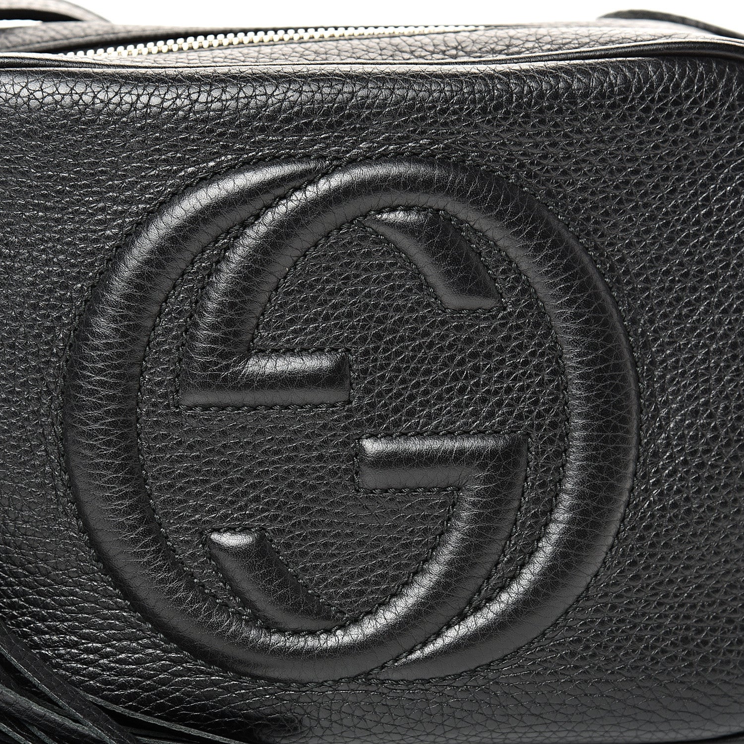 Gucci Pebbled Calfskin Small Soho Disco Bag Black 7 of 10