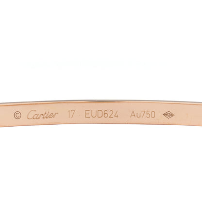 Cartier 18K Pink Gold Small LOVE Bracelet 17 3 of 3