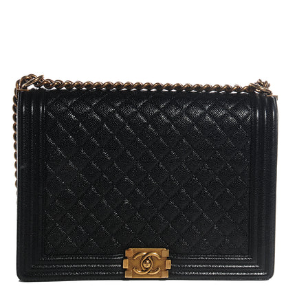 Chanel Caviar Quilted Large Boy Flap Black 1 of 7