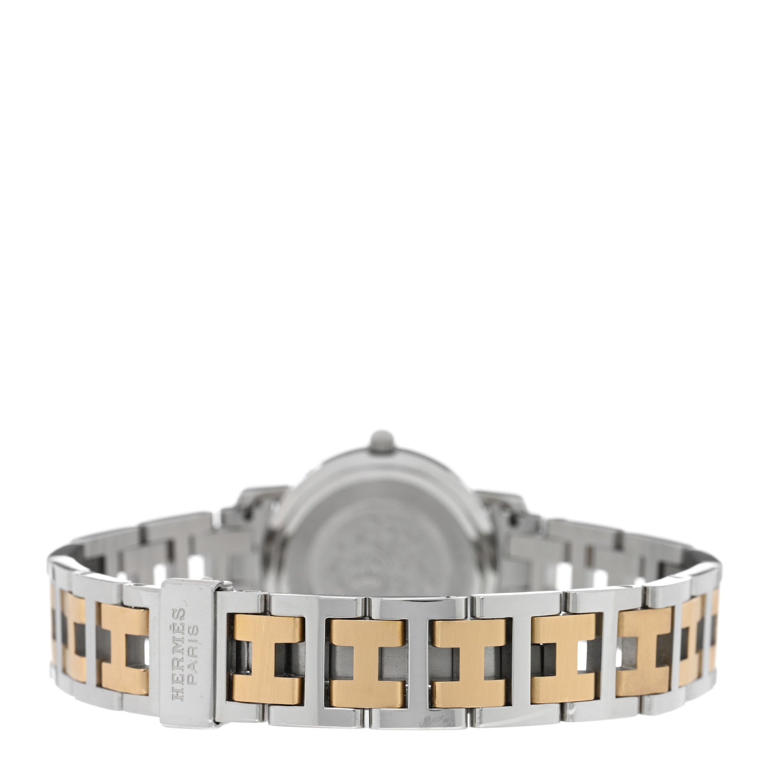 Hermes Stainless Steel 24mm Clipper Quartz Watch Gold 3 of 4