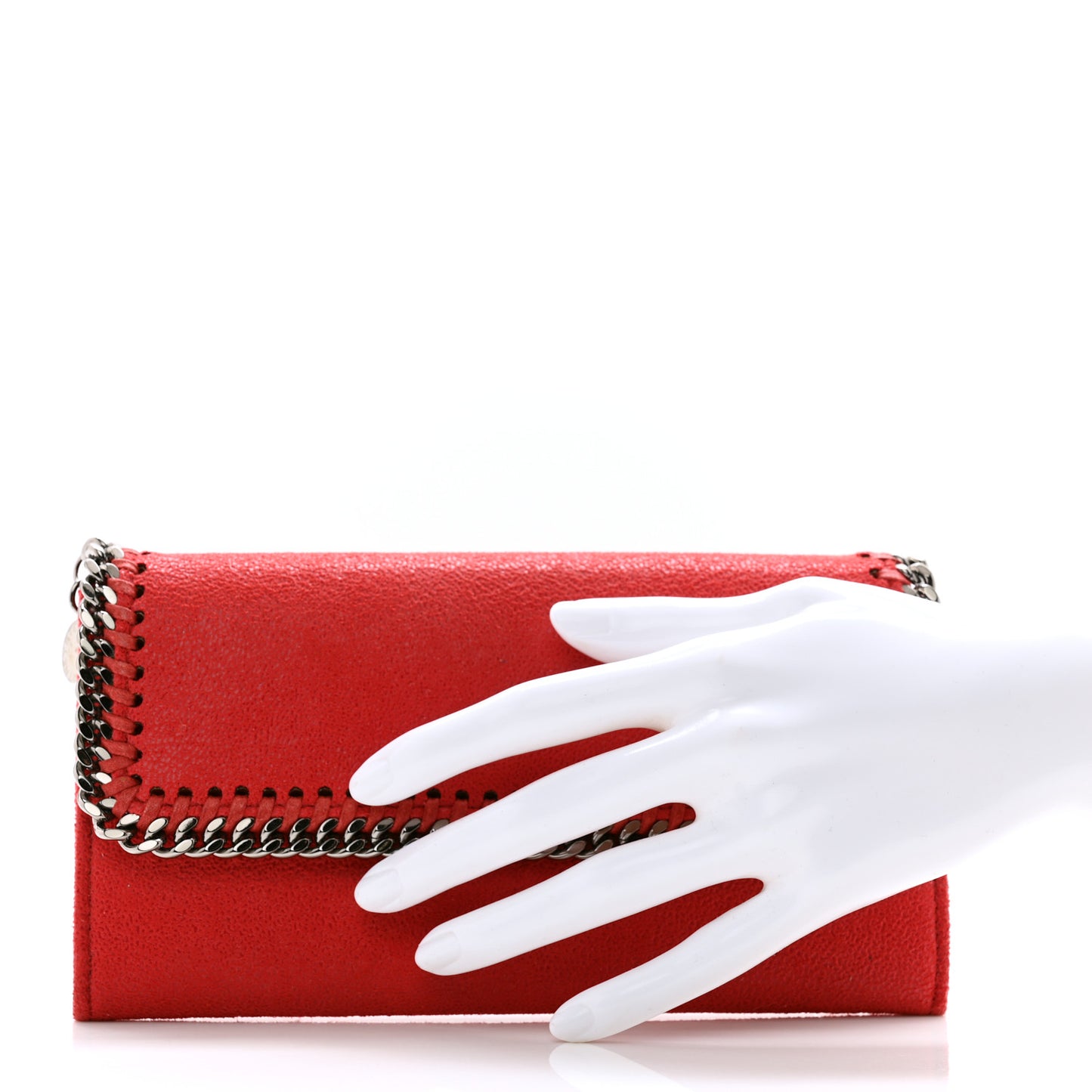Shaggy Deer Falabella Flap Wallet Red