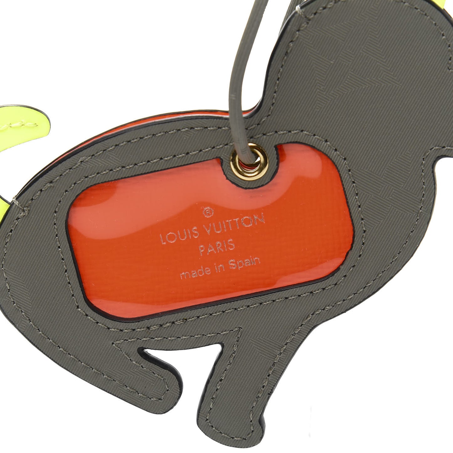 Monogram Titanium Dog Name Tag