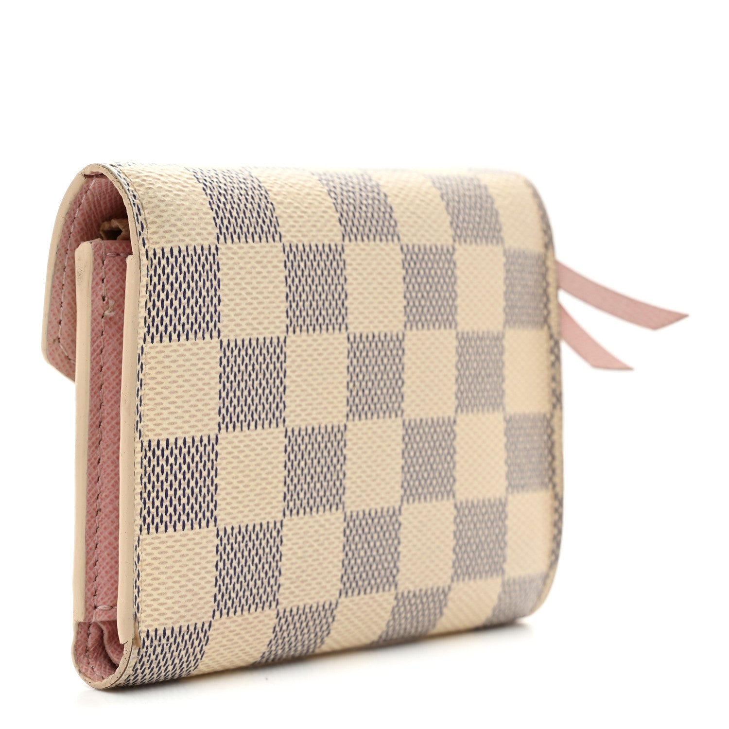 Louis Vuitton Damier Azur Victorine Wallet Rose Ballerine 3 of 7