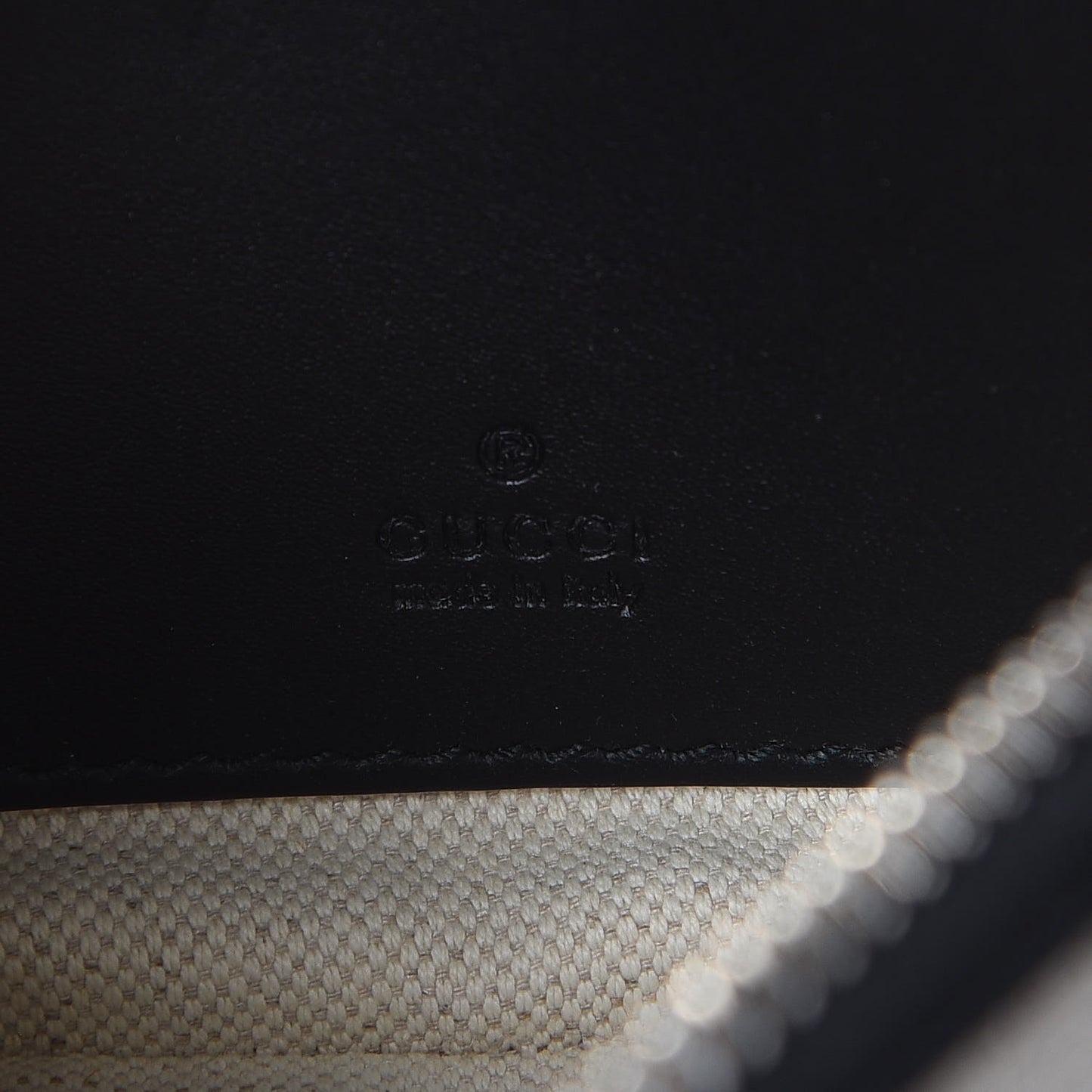 GG Supreme Monogram Kingsnake Zip Pouch Black