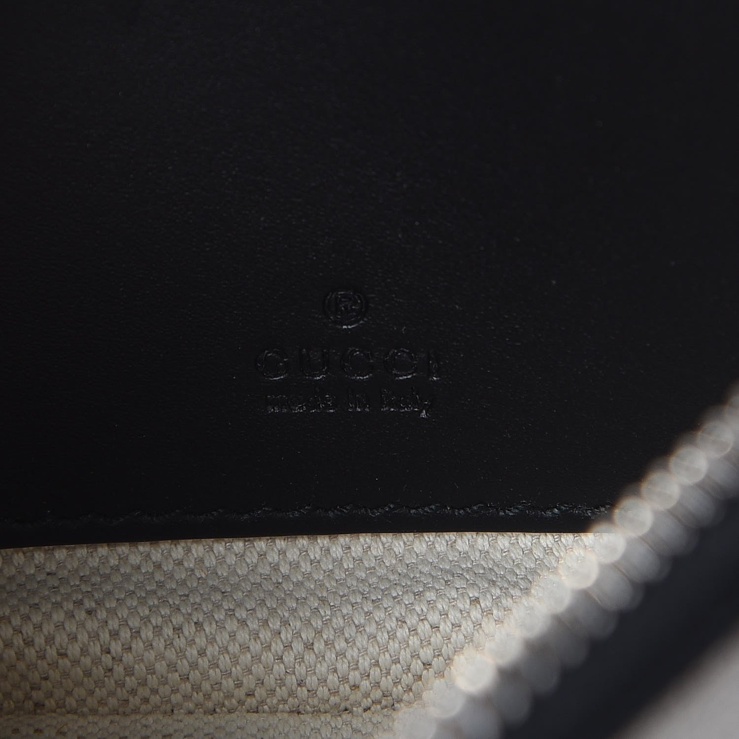 Gucci GG Supreme Monogram Kingsnake Zip Pouch Black 7 of 7