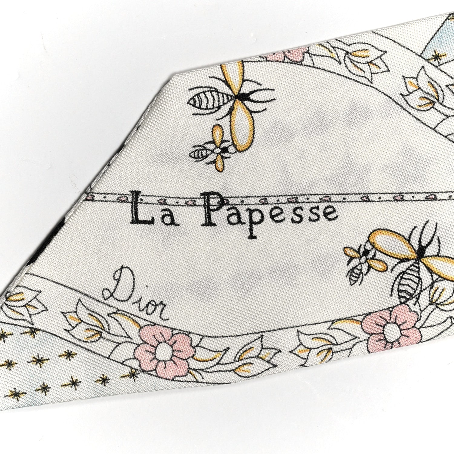 Christian Dior Silk High Priestess Tarot Mitzah Scarf Off White 3 of 3