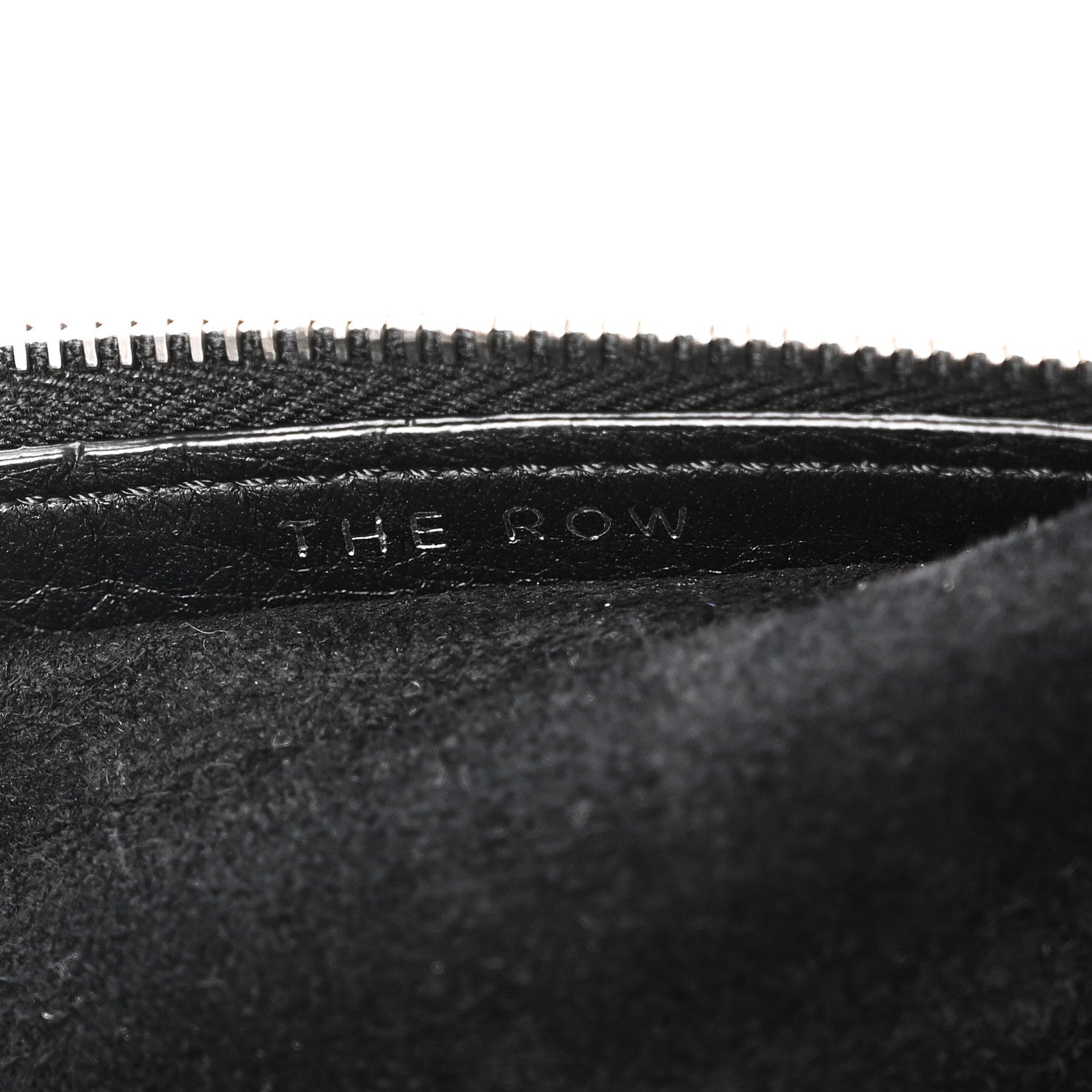 The Row Grained Calfskin Large Slouchy Banana Bag Black 6 of 9