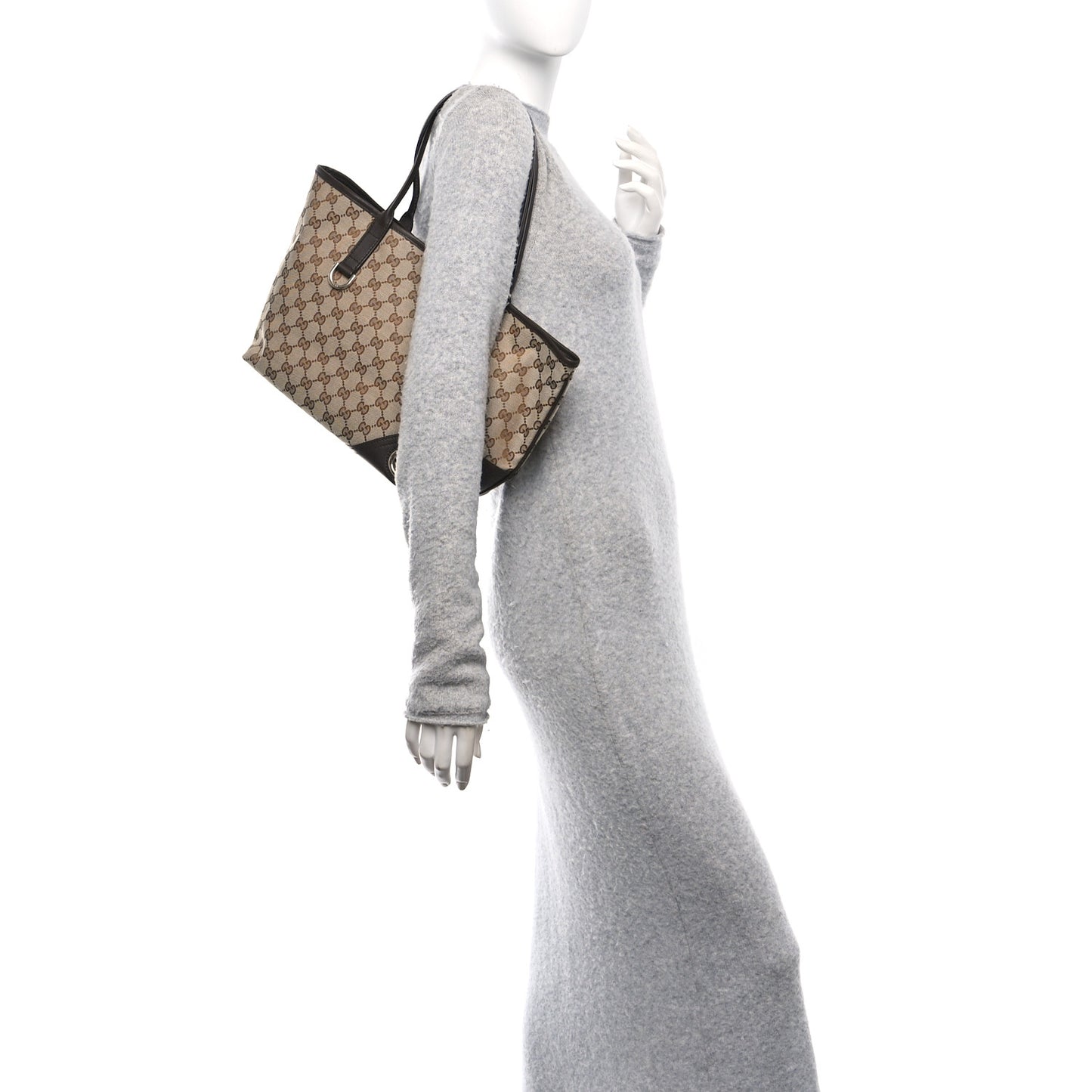 Monogram Medium New Britt Tote Brown