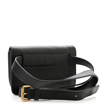Gucci Pebbled Calfskin Soho Flap Belt Bag Black 3 of 11