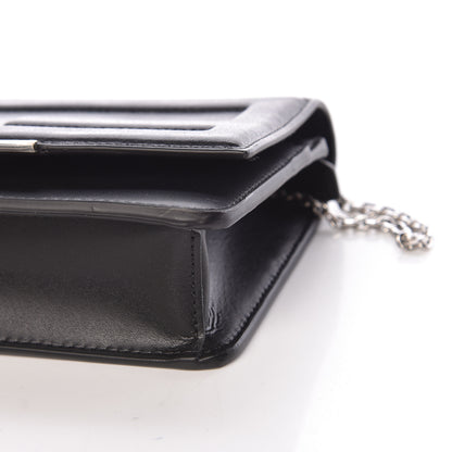 Fendi Vitello Flamingo Tube Wallet on Chain Black 10 of 11