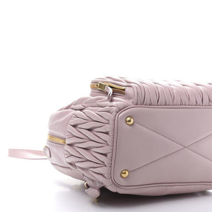 Miu Miu Nappa Matelasse Backpack Mughetto 5 of 9