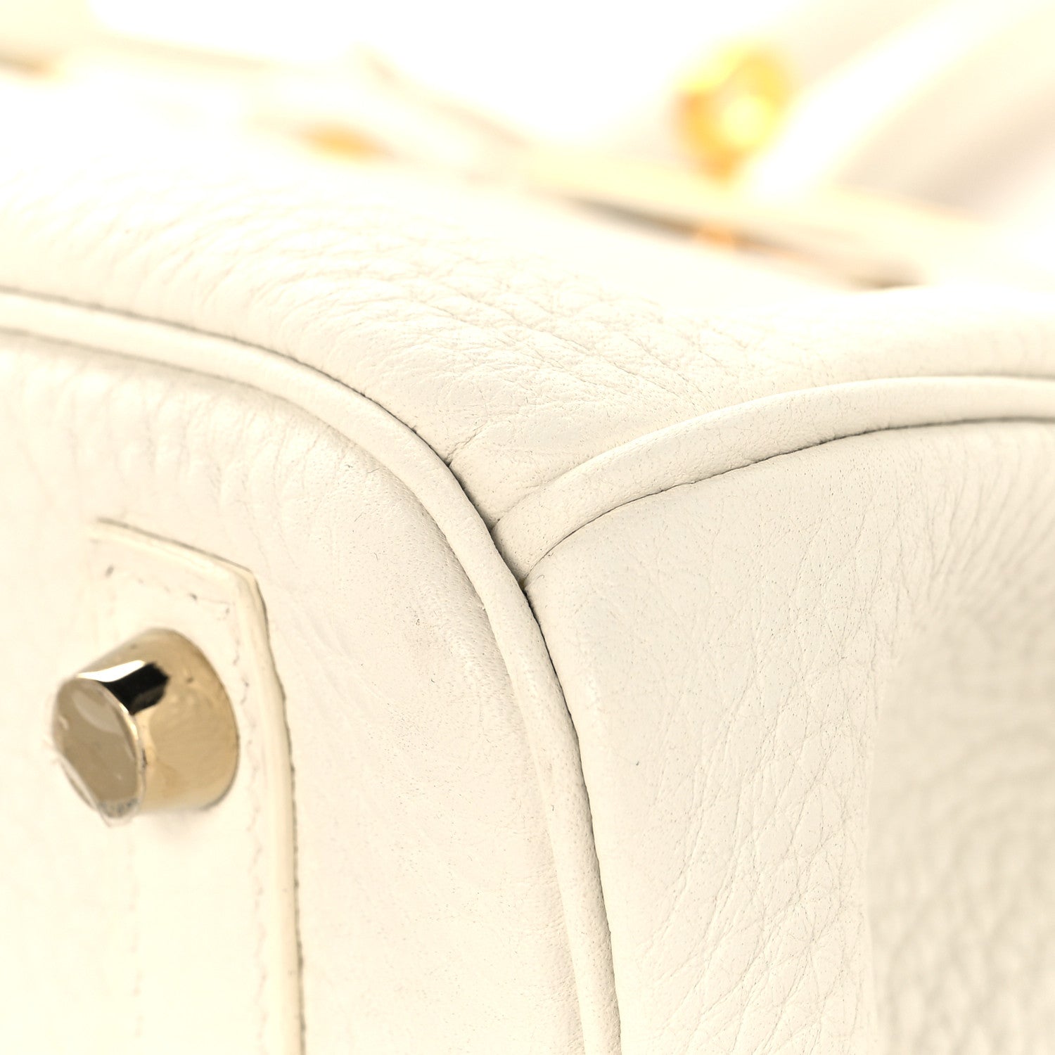 Hermes Taurillon Clemence Birkin 30 White 10 of 12