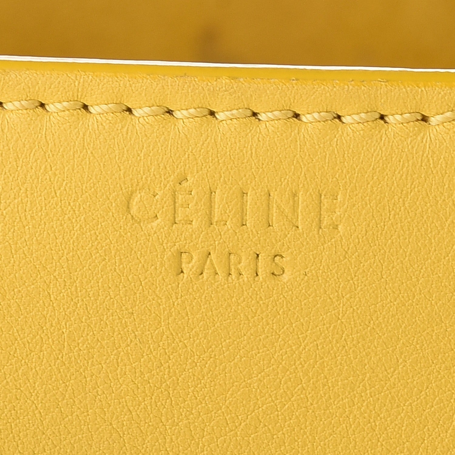 Celine Smooth Calfskin Medium Phantom Luggage Sun Yellow 11 of 27