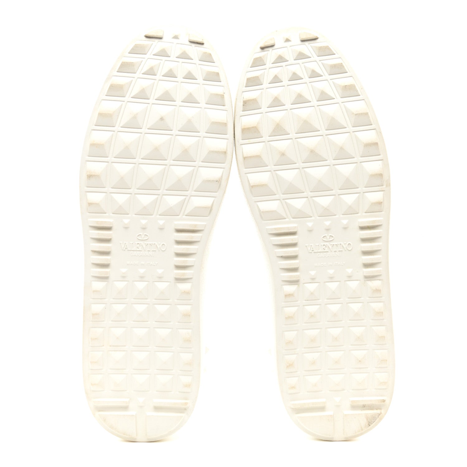 Valentino Garavani Calfskin VLTN Rockstud Open Sneakers 37 White 5 of 8