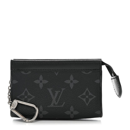 Louis Vuitton Monogram Eclipse Key Pouch Voyage 1 of 6