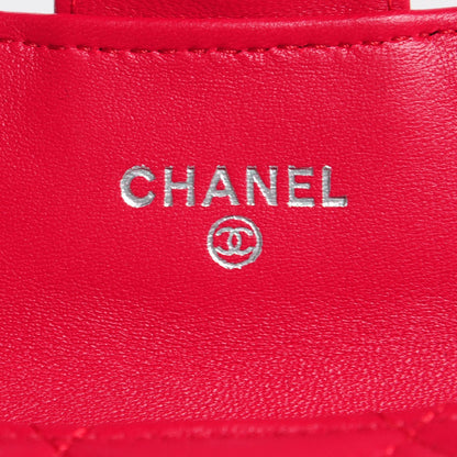 Chanel Lambskin Quilted Coin Purse Fuchsia 6 of 9