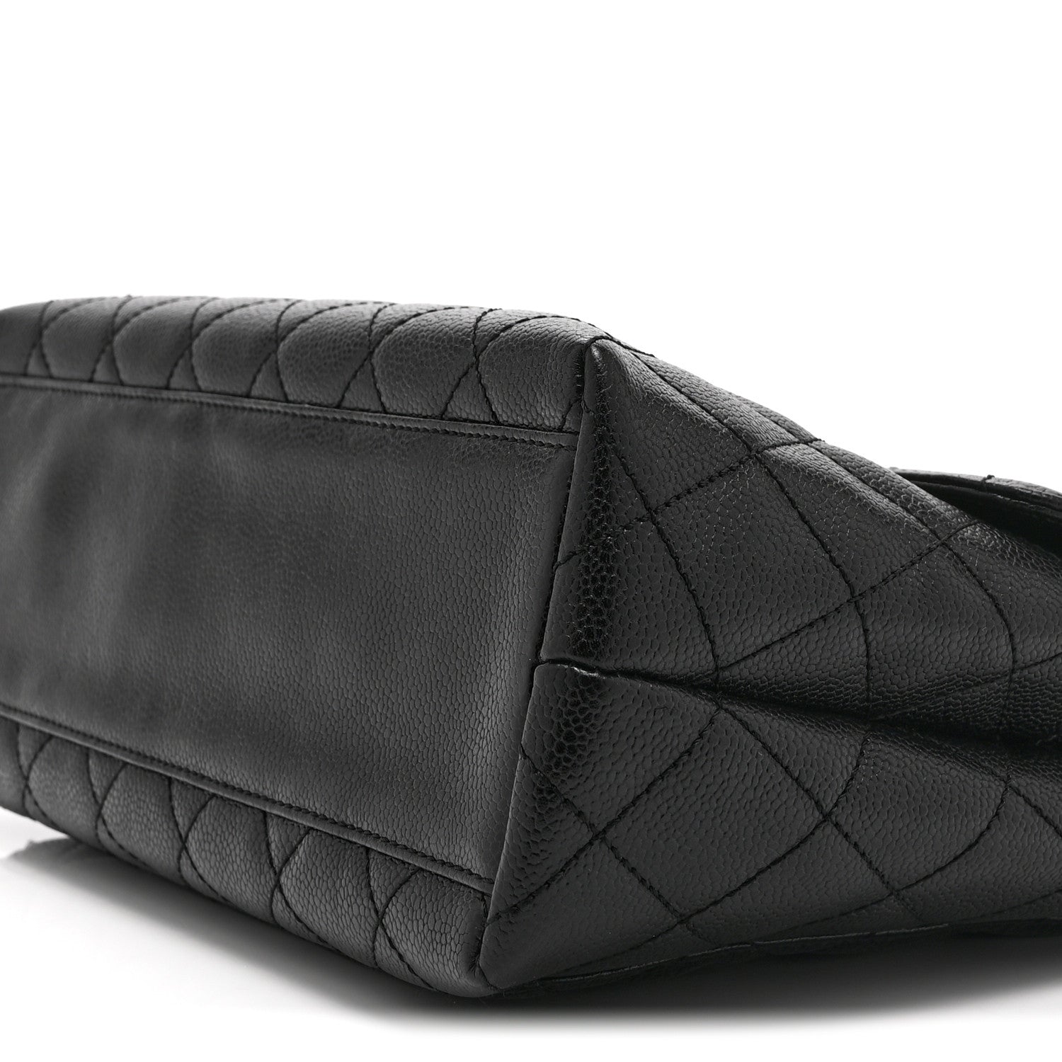Chanel Caviar Quilted Jumbo Kelly Flap Black 11 of 11