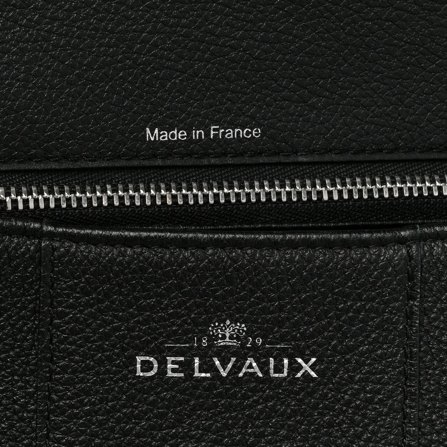 Grained Calfskin GM Brillant Satchel Black