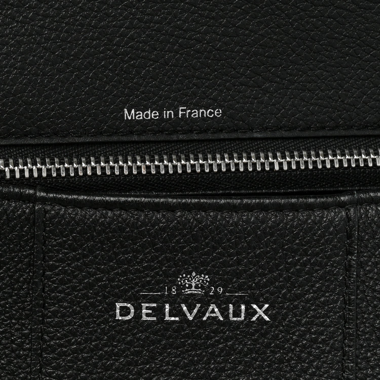 Delvaux Grained Calfskin GM Brillant Satchel Black 6 of 19