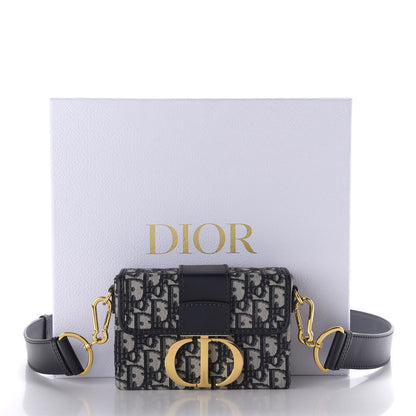Christian Dior Oblique 30 Montaigne Box Bag Blue 13 of 13