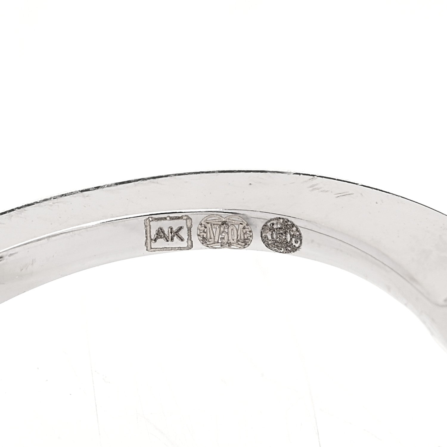 Anita Ko 18K White Gold Diamond Small Palm Leaf Ring 44 3 4 of 6