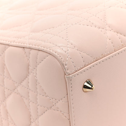 Christian Dior Lambskin Cannage Medium Lady Dior Light Pink 10 of 12