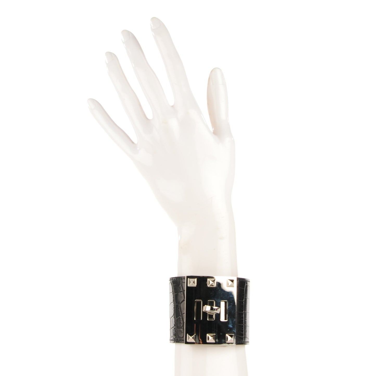Matte Alligator Kelly Extreme S Bracelet Black