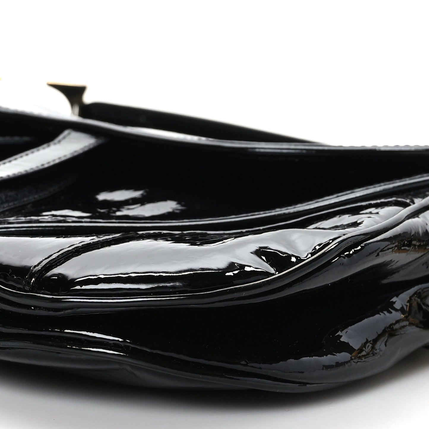 Patent Diorissimo Double Saddle Bag Black