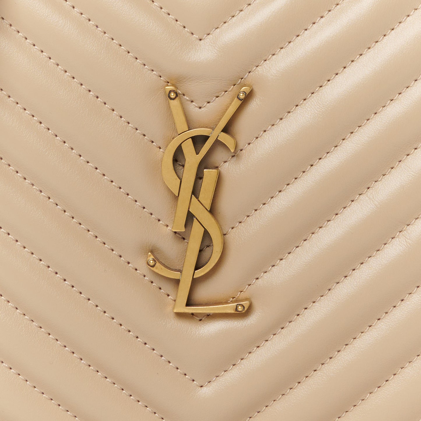 Calfskin Matelasse Monogram Lou Camera Bag Dark Beige