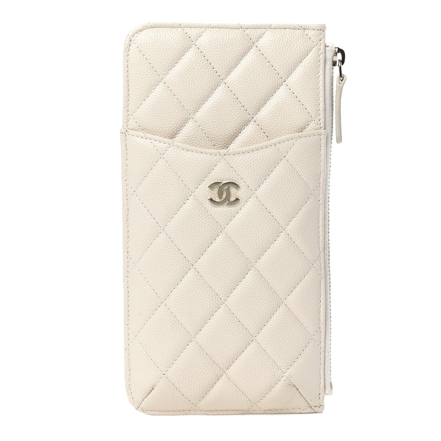 Chanel Caviar Quilted Classic iPhone Pouch Light Beige 1 of 8
