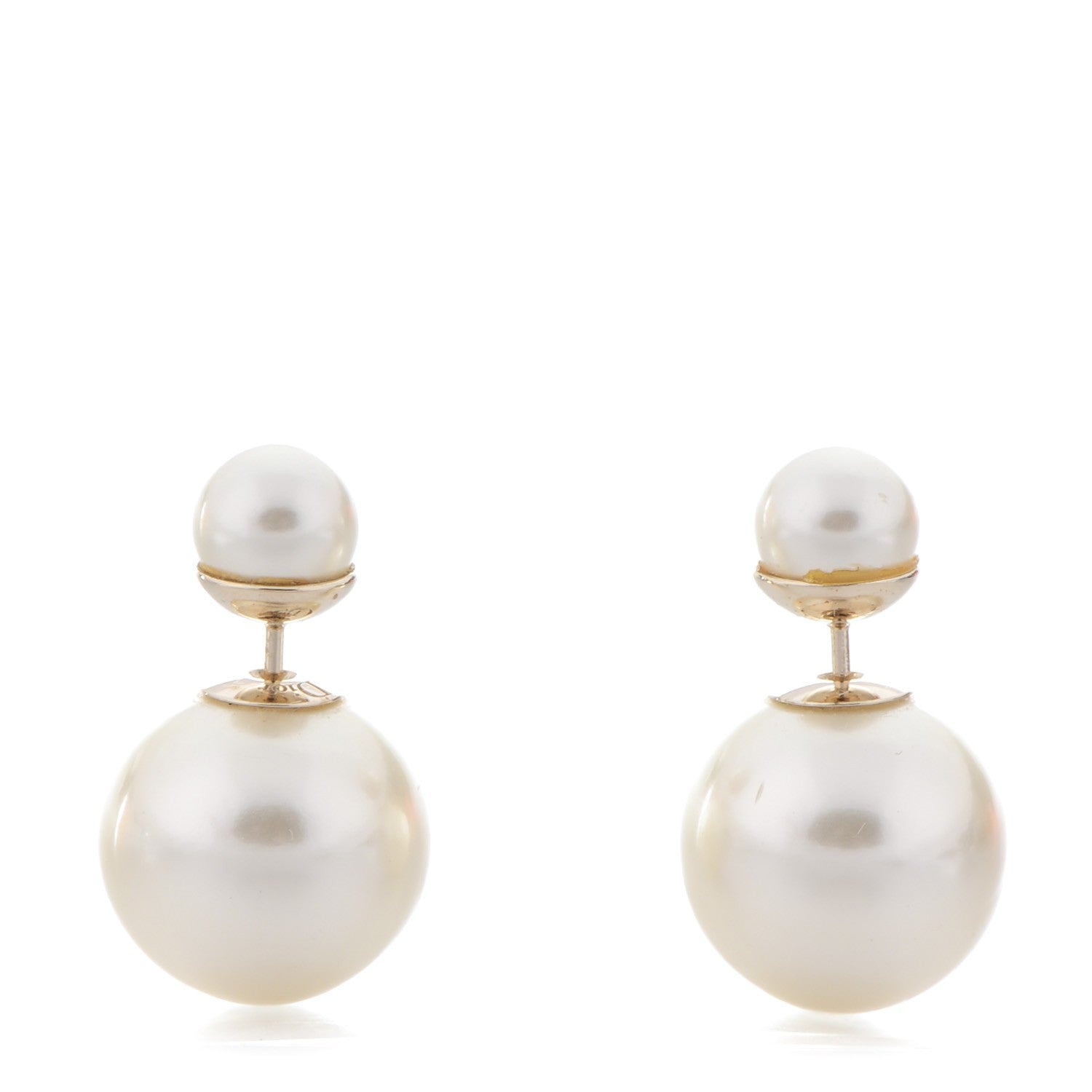 Christian Dior Pearl Mise En Dior Tribal Earrings 1 of 6