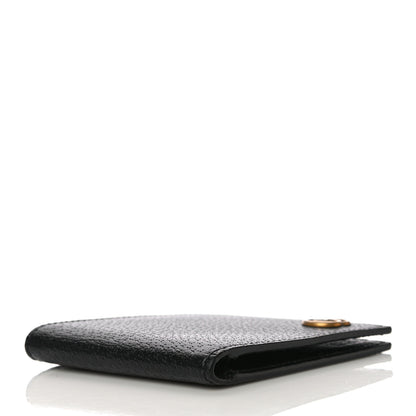 Gucci Calfskin Boar Effect GG Marmont Bi-Fold Wallet Black 5 of 11
